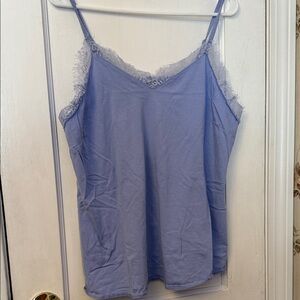 💜 Roaman's Lavender Lace Cami Top Sz M